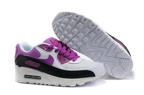 Nike Air Max 90 Womenss Shoes Wholesale Purple White Black Italy